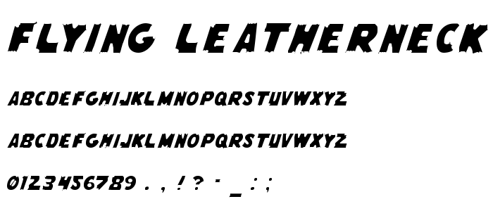 Flying Leatherneck Light font